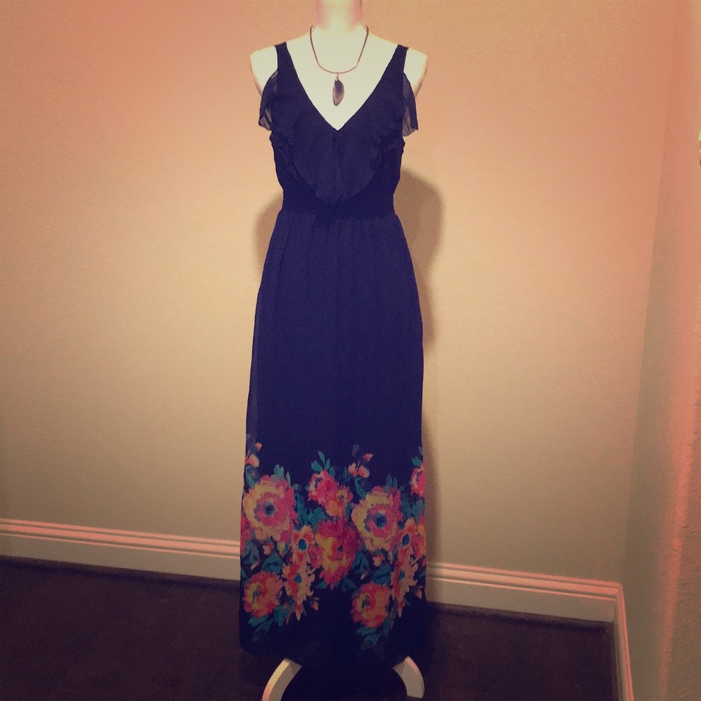 Navy Blue Maxi Dress
